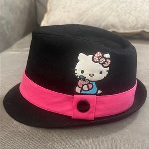 Hello Kitty Black Fedora with Pink Band